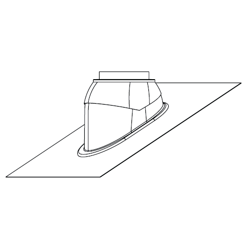 Protherm Универсальна черепица наклонной крыши, черная, 25° - 50°